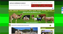 Desktop Screenshot of antalyakurbanlik.com
